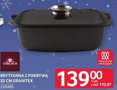 Brytfanna z pokrywą 32 cm GRANITEX GERLACH promocja w Selgros