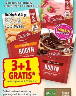 Budyń Delecta różne smaki promocja w Prim Market