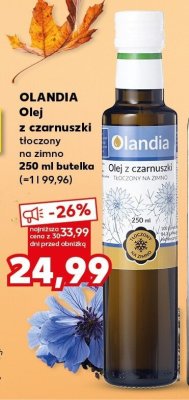 Olej z czarnuszki tłoczony na zimno Olandia 250 ml butelka promocja w Kaufland