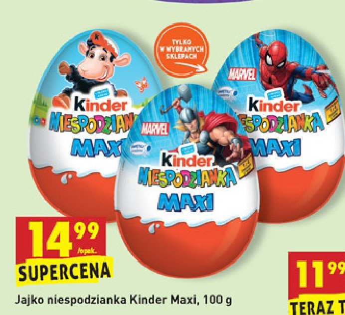 Jajko niespodzianka marvel Kinder niespodzianka maxi promocja