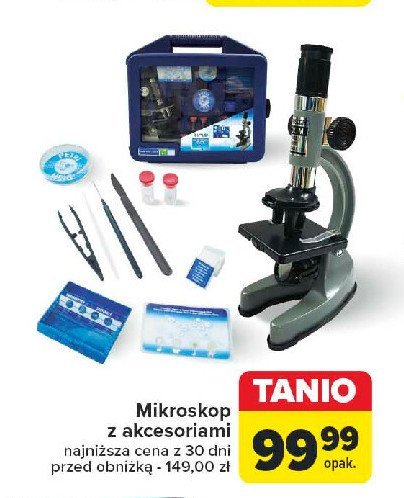 Mikroskop z akcesoriami promocja w Carrefour