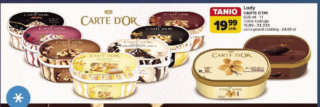 Lody walnut Algida carte d'or les classiques promocja