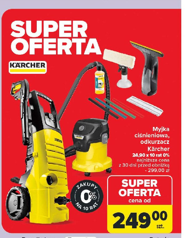 Myjka do okien wv 50 Karcher promocja w Carrefour