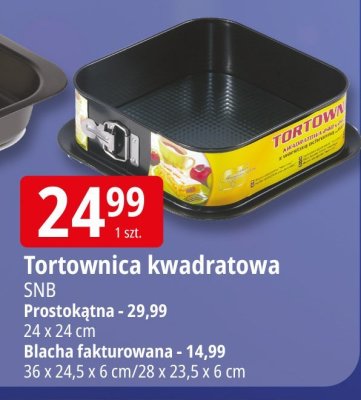 Tortownica kwadratowa SNB promocja w Leclerc