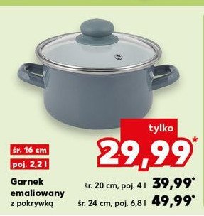 Garnek emaliowany 16 cm promocja w Kaufland