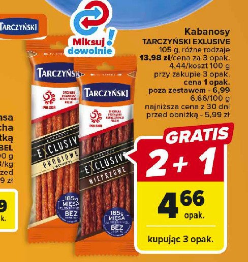 Kabanosy drobiowe Tarczy艅ski kabanos exclusive promocja