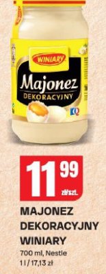 Majonez dekoracyjny Winiary promocja w Chorten
