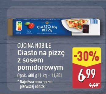 Ciasto na pizz臋 z sosem pomidorowym Cucina nobile promocja