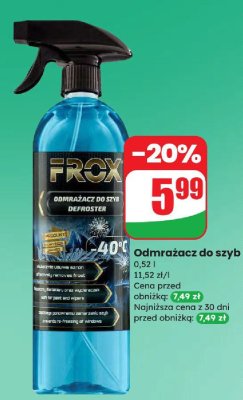 Odmrażacz do szyb 0,52 l promocja w Dino