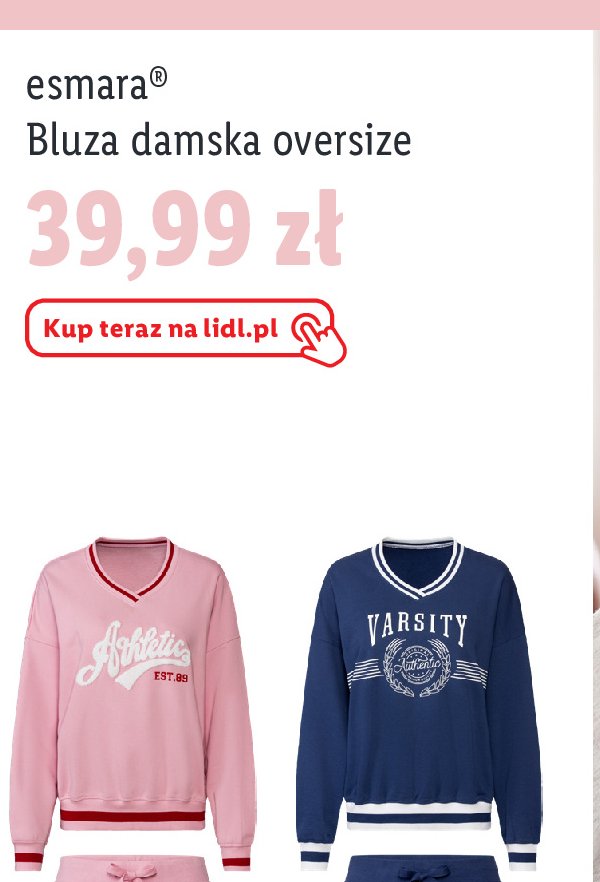 Bluza damska oversize Esmara promocja