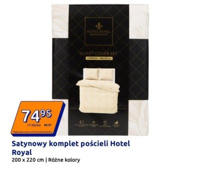 Satynowy komplet pościeli 200 x 220 cm promocja w Action