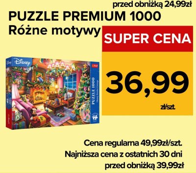 Puzzle Premium 1000 Różne motywy promocja w Supeco