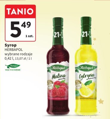 Syrop Herbapol promocja w Intermarche