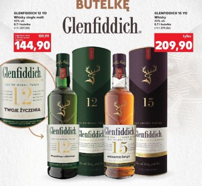 Whisky Glenfiddich 12 YO Single Malt promocja w Kaufland