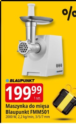 Maszynka do mięsa Blaupunkt FMM501 2000 W, 2.2 kg/min, 3/5/7 mm promocja w Leclerc