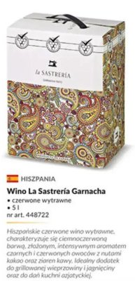 Wino La Sastrería Garnacha czerwone wytrawne promocja w Makro