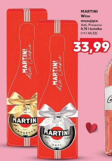 Wino karton Martini prosecco promocja w Kaufland