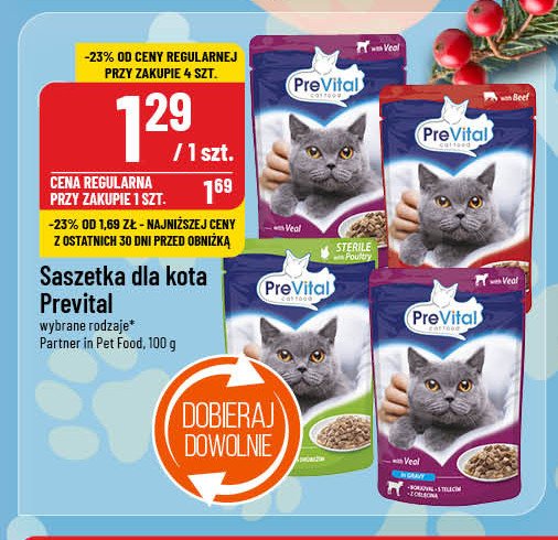 Karma dla kota sterile Prevital promocja w POLOmarket