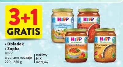 Obiadek HiPP wybrane rodzaje 220-250g promocja w Intermarche