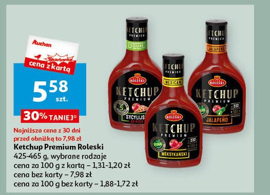 Ketchup premium jalapeno Roleski promocja