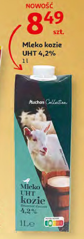 Mleko kozie 4.2% AUCHAN COLLECTION promocja