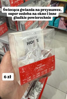 Gwiazda świecąca LED pepco HOME promocja w Pepco