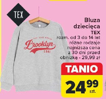 Bluza dziewczęca 3-14 lat Tex promocja