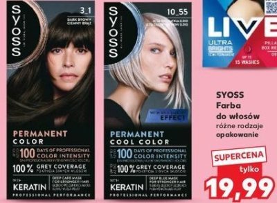 Farba do włosów 3.1 SYOSS PERMANENT promocja