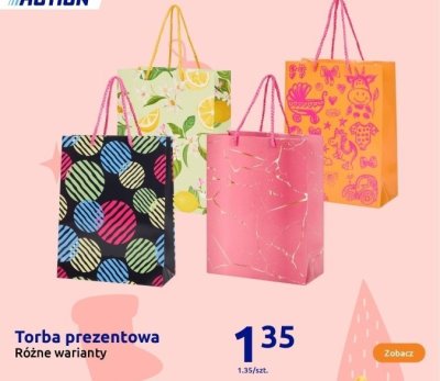Torba prezentowa różne warianty promocja w Action