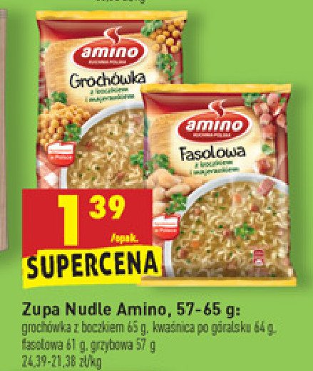 Zupa fasolowa z boczkiem i majerankiem Amino promocja