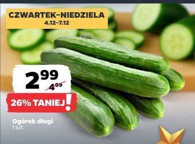 Ogórek długi promocja w Netto