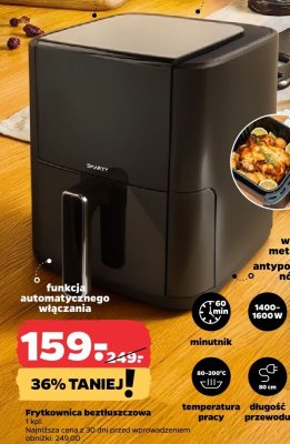 Frytkownica beztłuszczowa 1400w Silvercrest promocja w Netto