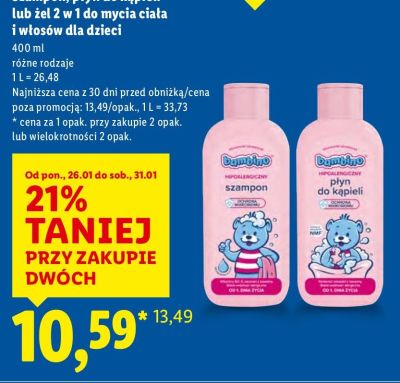Żel 2w1 do mycia ciała i włosów promocja w Lidl