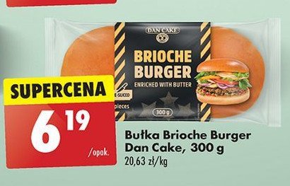 Burger brioche Dan cake promocja