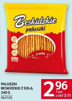 Paluszki Beskidzkie z solą 240 g promocja w Selgros