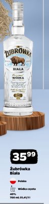 Wódka Żubrówka biała z nutą czarnej porzeczki promocja w Netto