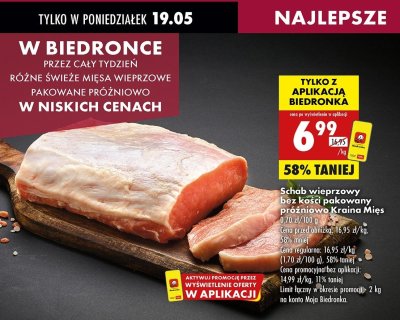 Schab wieprzowy bez kości Kraina mięs promocja