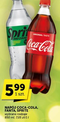 Napój COCA-COLA, FANTA, SPRITE promocja w Groszek