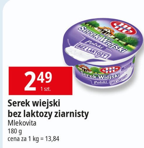 Serek wiejski bez laktozy Mlekovita promocja