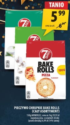 Pieczywo chrupkie Bake Rolls pizza (cały asortyment) 150g promocja w Arhelan