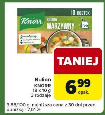 Bulion KNORR warzywny 18 x 10 g promocja w Carrefour Express