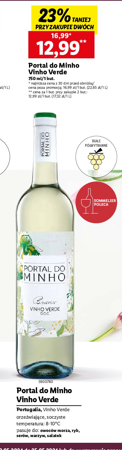 Wino Vinho verde portal do minho promocja w Lidl