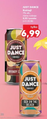 Koktajl JUST DANCE różne rodzaje promocja w Kaufland