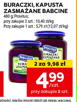 Buraczki zasmażane babcine Provitus promocja