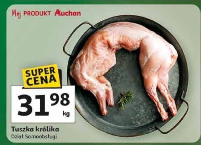 Tuszka królika promocja w Auchan