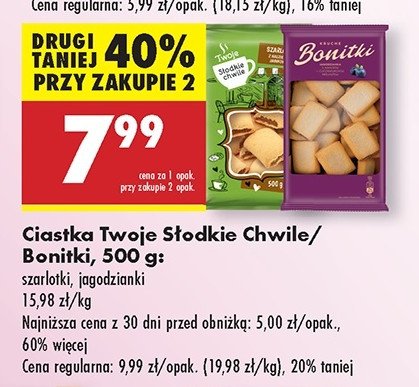 Ciastka szarlotki Twoje słodkie chwile promocja w Biedronka