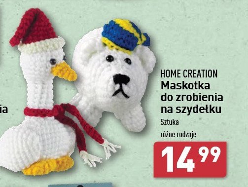 Maskotka do zrobienia na szydełku Home creation promocja w Aldi