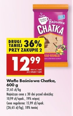 Wafle baśniowa chatka kakao-wanilia Twoje słodkie chwile promocja