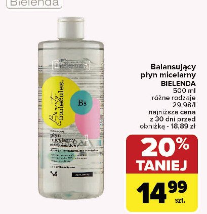 Płyn micelarny Bielenda beauty molecules promocja w Carrefour