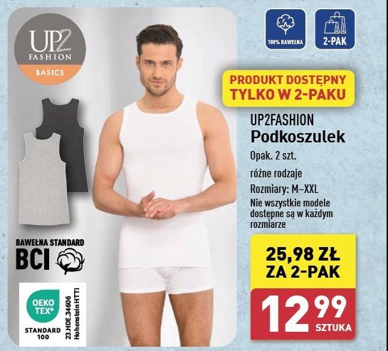 Podkoszulek z modalem m-xxl Up2fashion promocja w Aldi